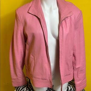 Pink Leather Jacket